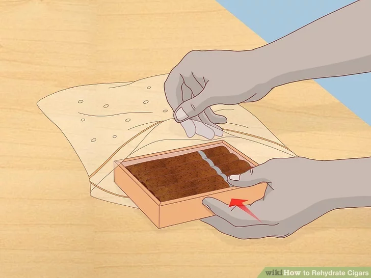 Rehydrate Cigars Step 5